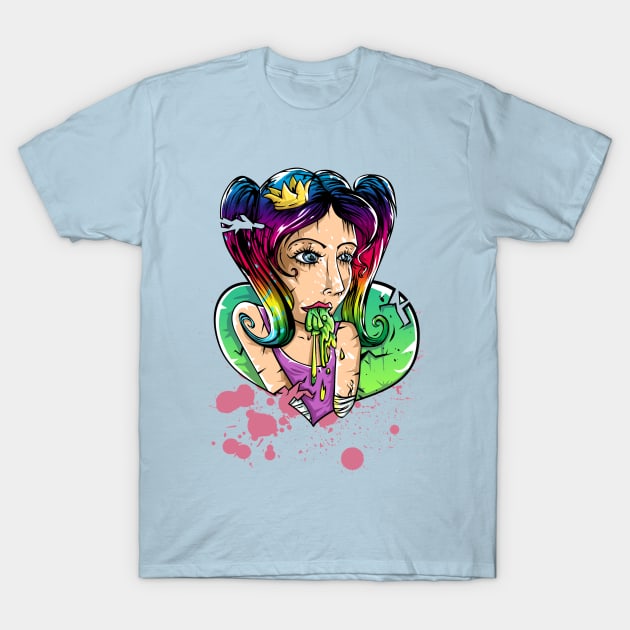 Vomit princess T-Shirt by makarxart